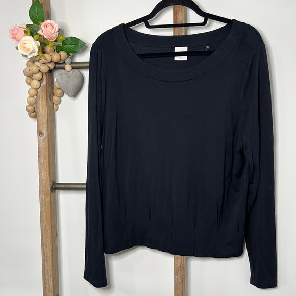 CAbi Tops - Cabi 3411 Long Sleeve Black Blouse Size Large